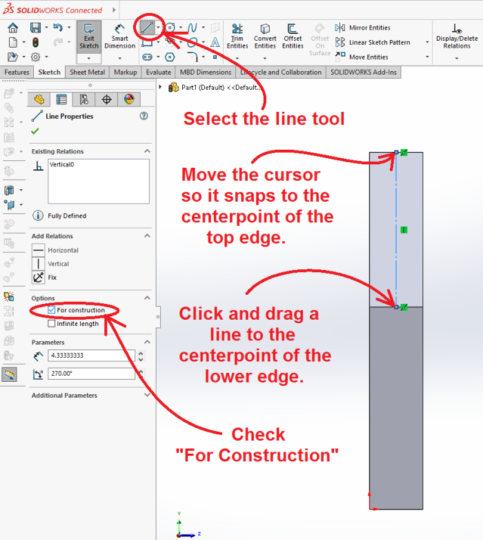 line for construction