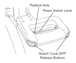 Miter saw power switch