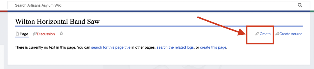Example of how to Create a Wiki page